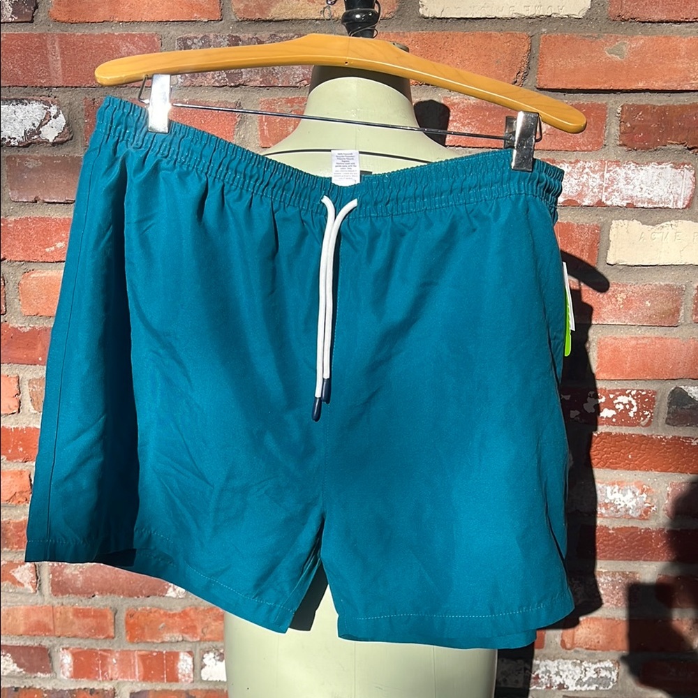 NWT Abound Teal Swim Shorts with Drawstring size XL